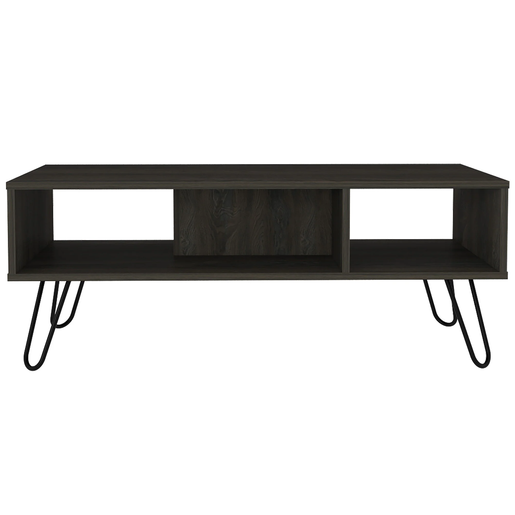 40" Carbon Espresso Manufactured Wood Rectangular Coffee Table By Homeroots - Image 2