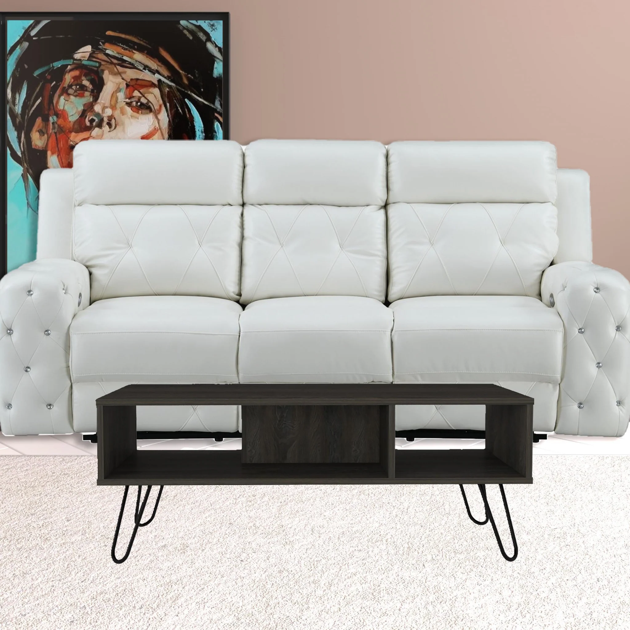 40" Carbon Espresso Manufactured Wood Rectangular Coffee Table By Homeroots - Image 5