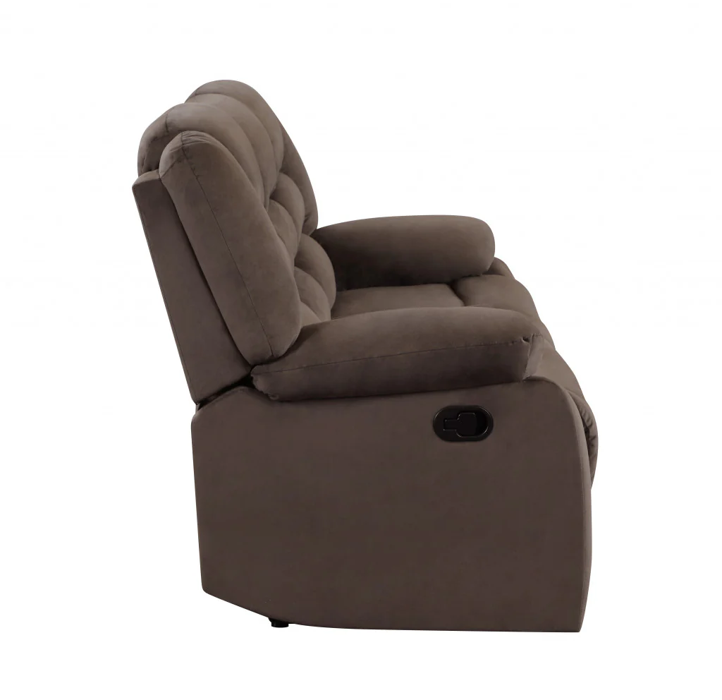 40" Contemporary Brown Fabric Chair By Homeroots - Image 5