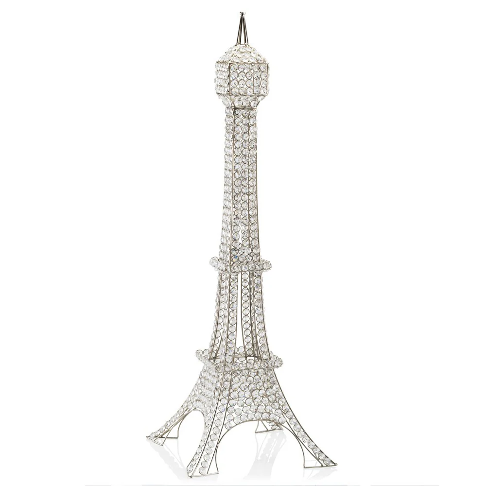 40'" Glam Bling Eifel Tower Tabletop Sculpture By Homeroots - Image 3