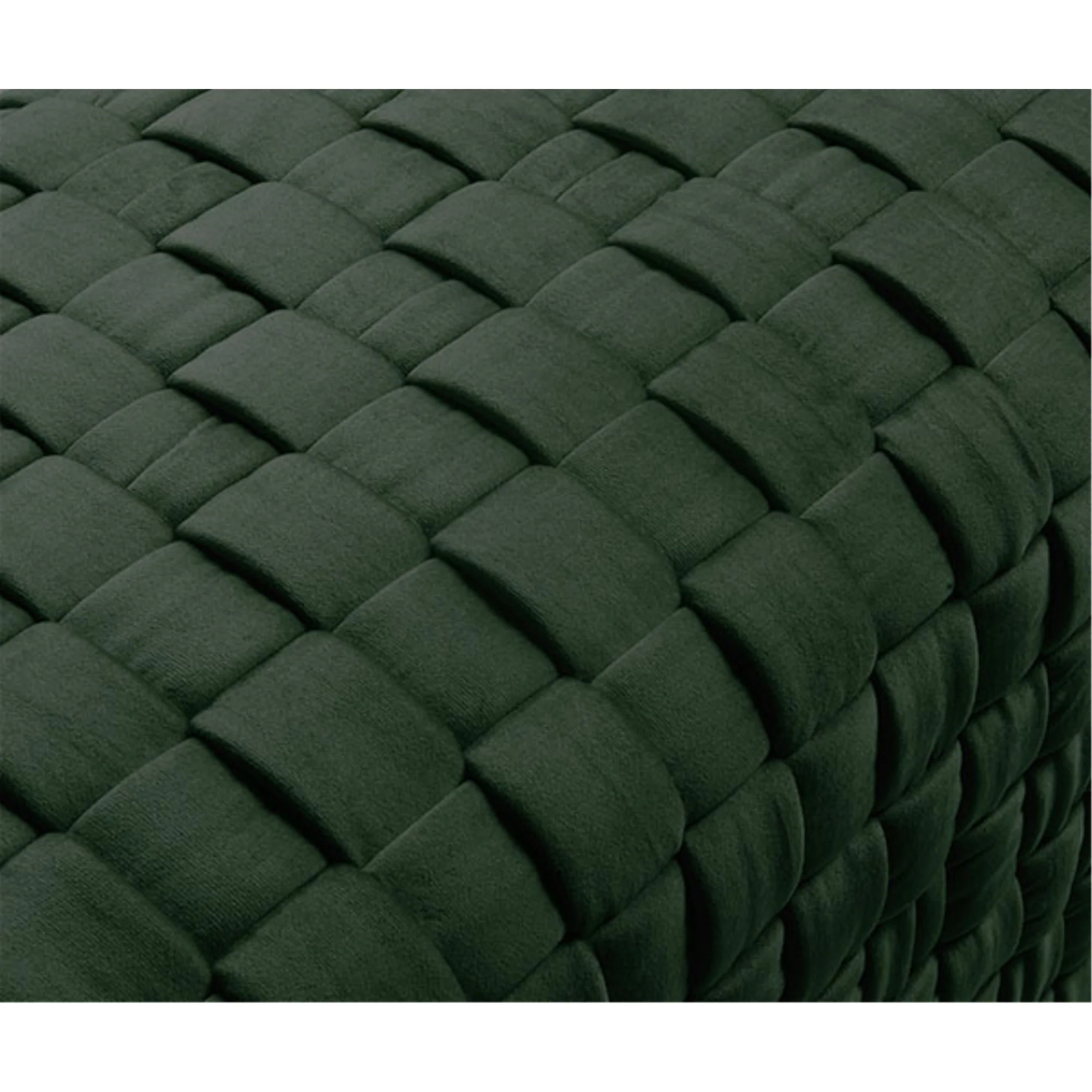40" Hunter Green And Gold Upholstered Velvet Bench By Homeroots - Image 7