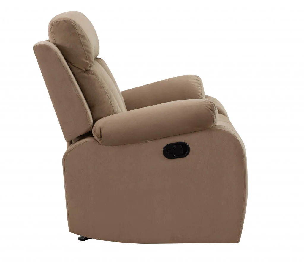 40" Modern Beige Fabric Chair By Homeroots - Image 3