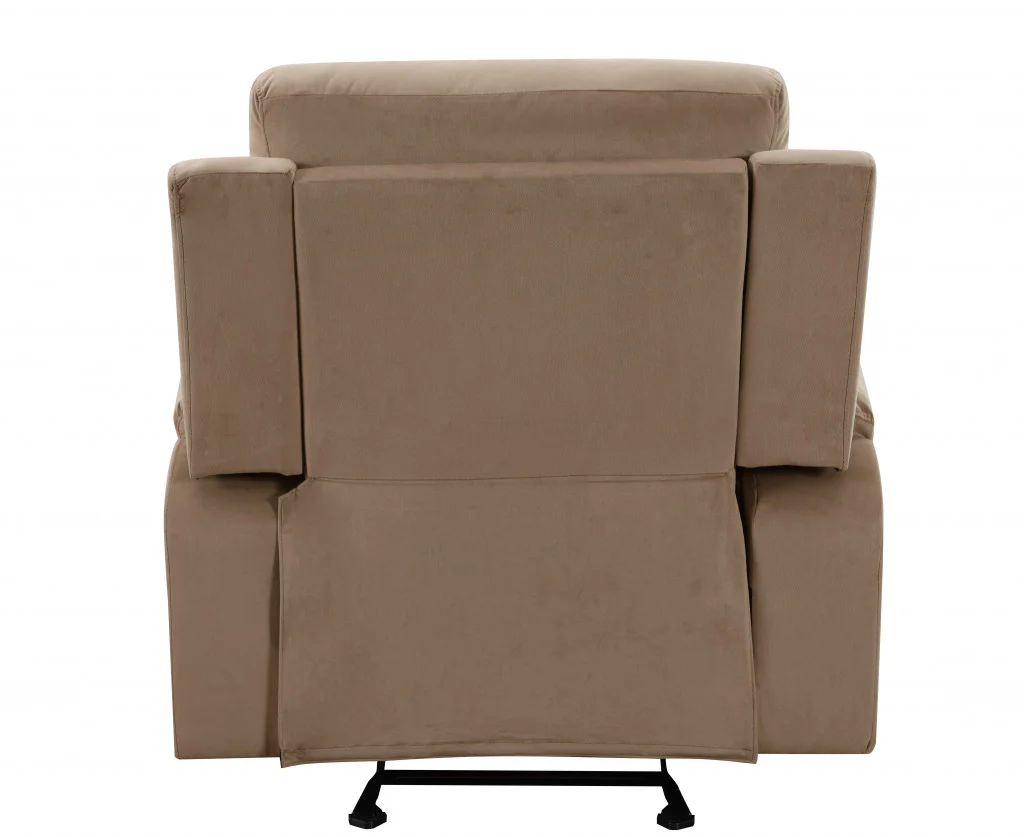 40" Modern Beige Fabric Chair By Homeroots - Image 5