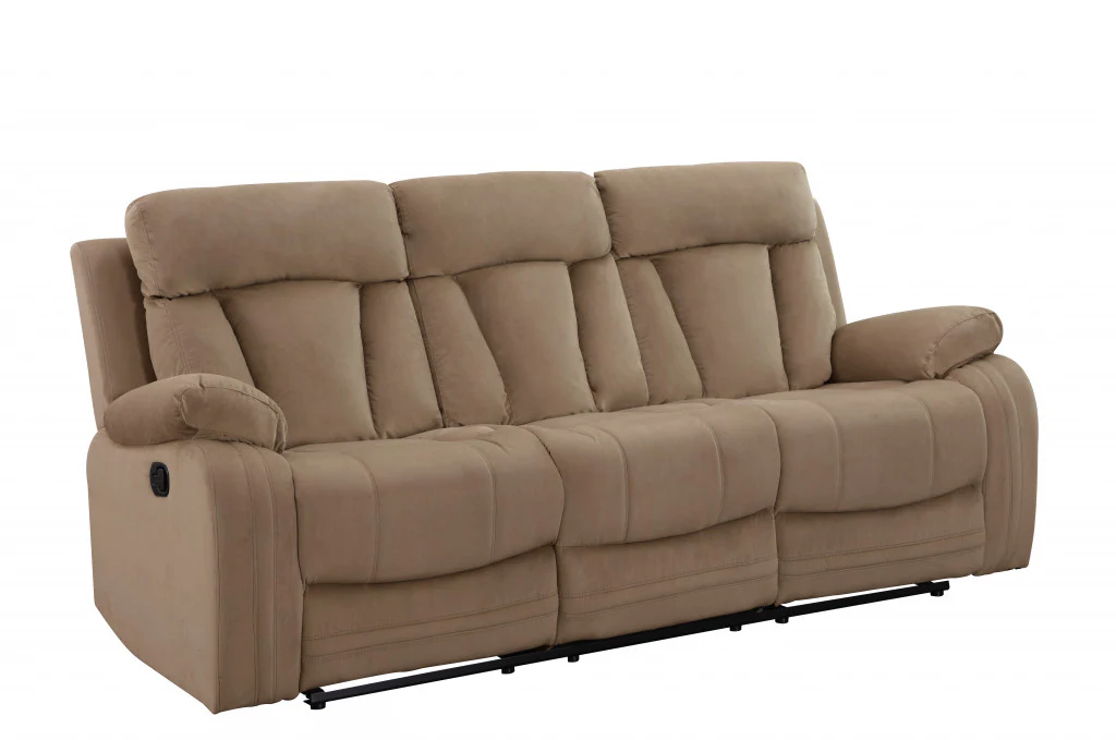 40" Modern Beige Fabric Sofa By Homeroots - Image 2
