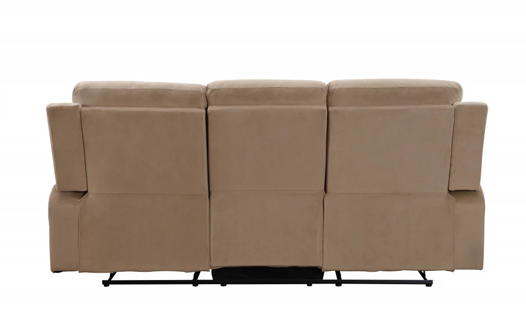 40" Modern Beige Fabric Sofa By Homeroots - Image 5