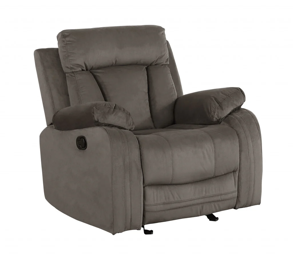 40" Modern Brown Fabric Chair By Homeroots - Image 2