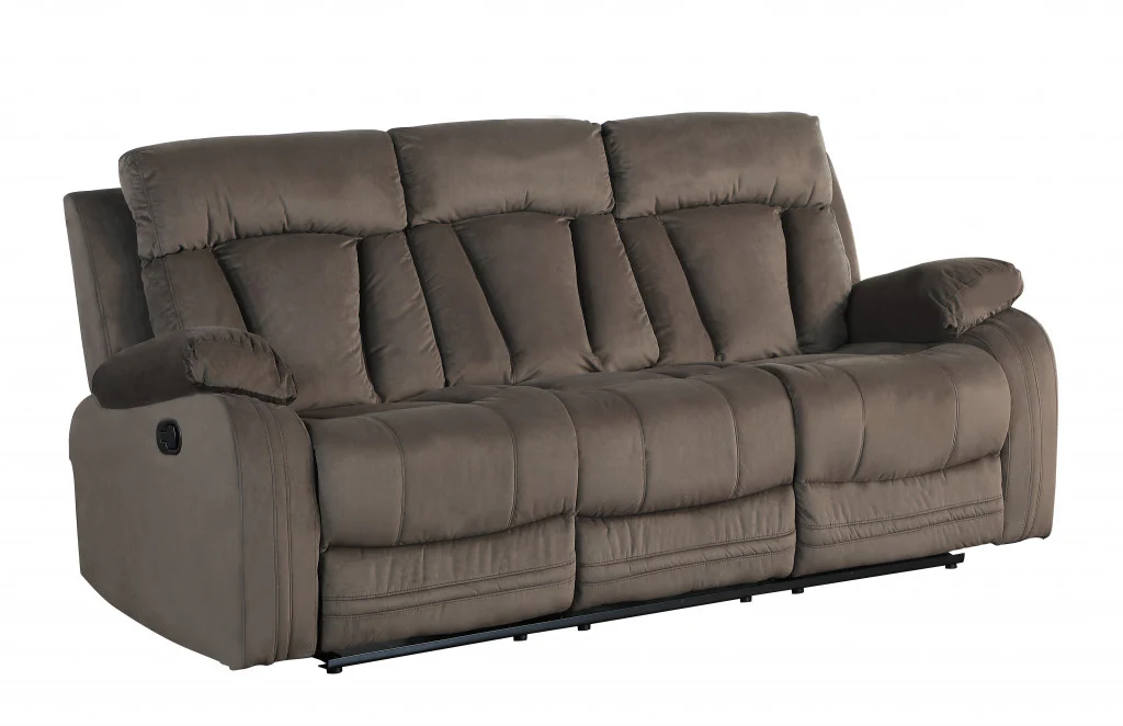 40" Modern Brown Fabric Sofa By Homeroots - Image 2
