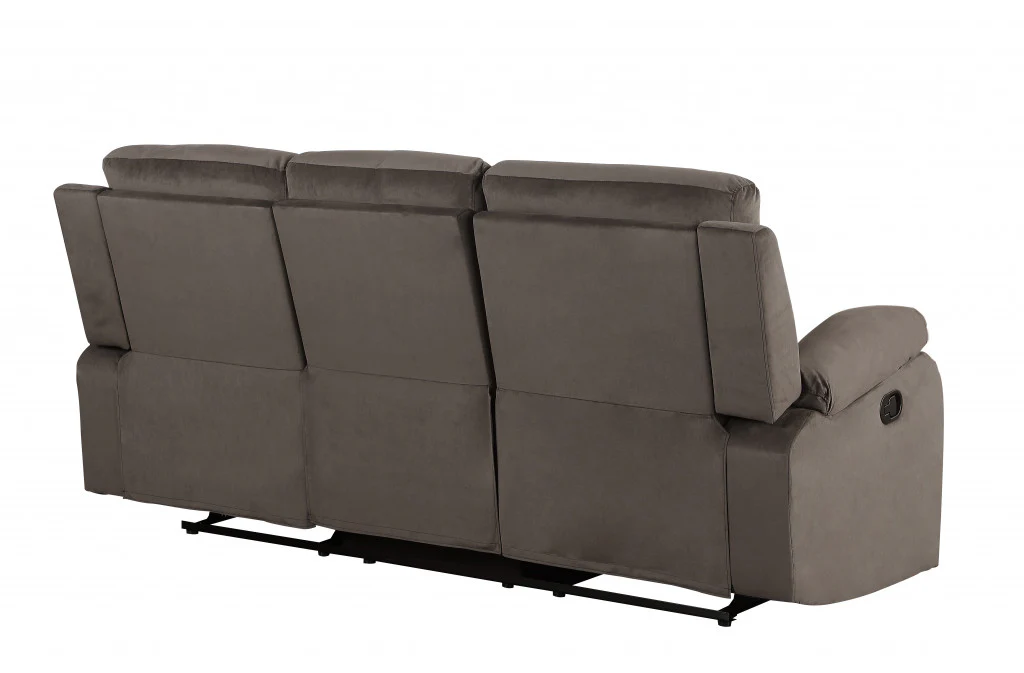 40" Modern Brown Fabric Sofa By Homeroots - Image 3