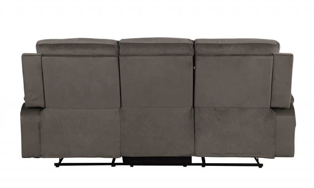 40" Modern Brown Fabric Sofa By Homeroots - Image 4