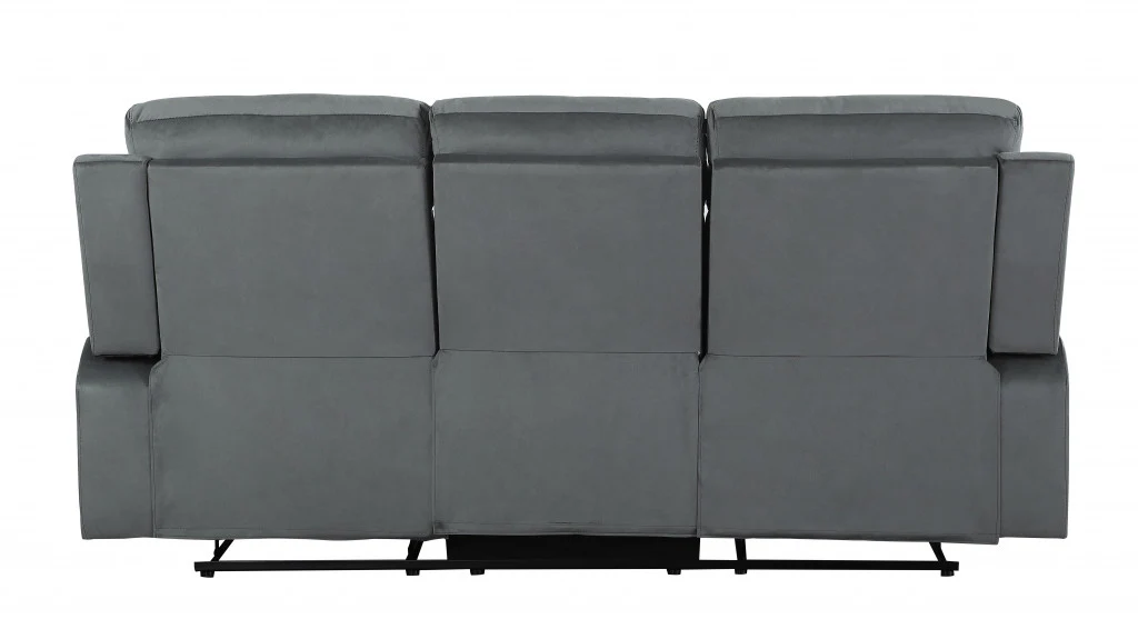 40" Modern Grey Fabric Sofa By Homeroots - Image 4