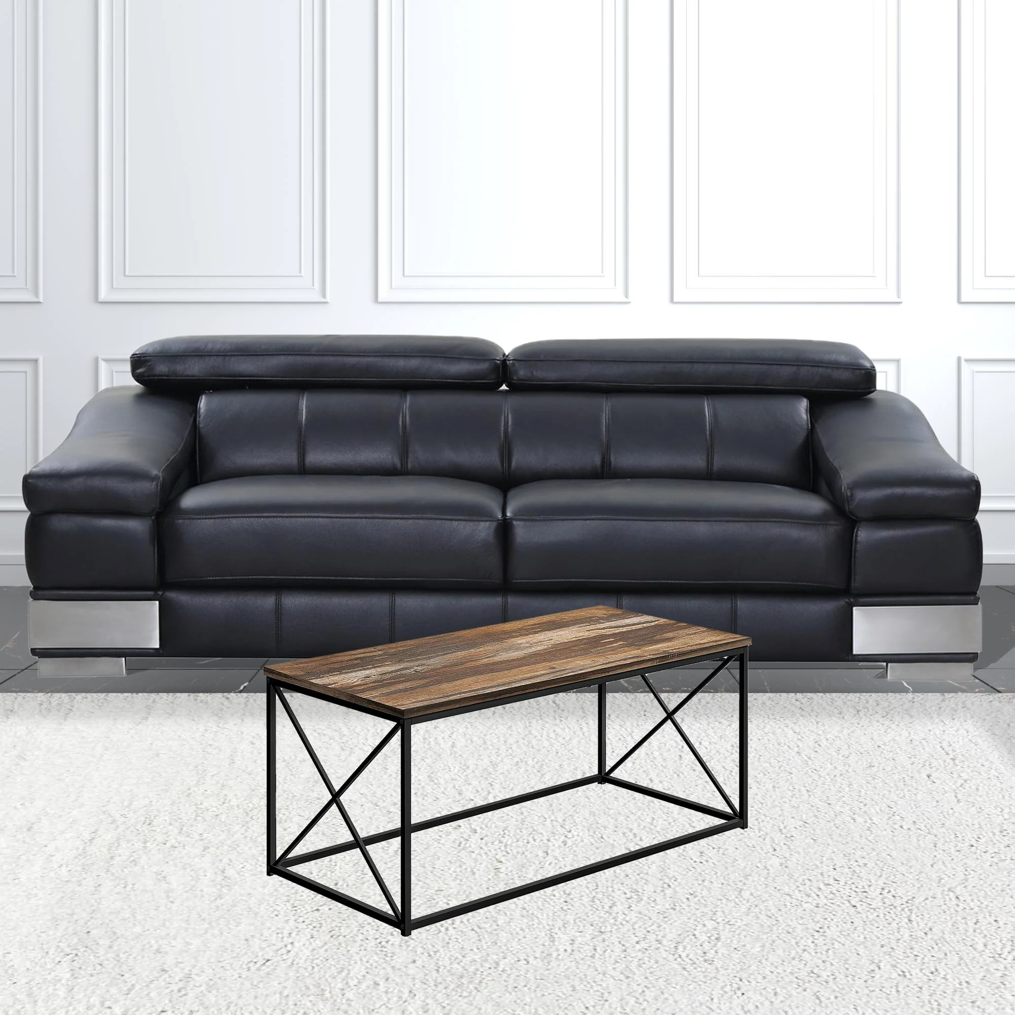 41" Brown Rectangular Coffee Table By Homeroots - Image 2