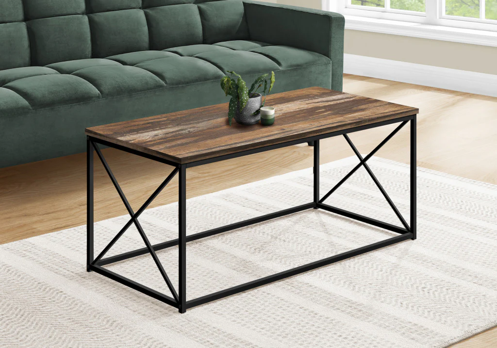 41" Brown Rectangular Coffee Table By Homeroots - Image 3