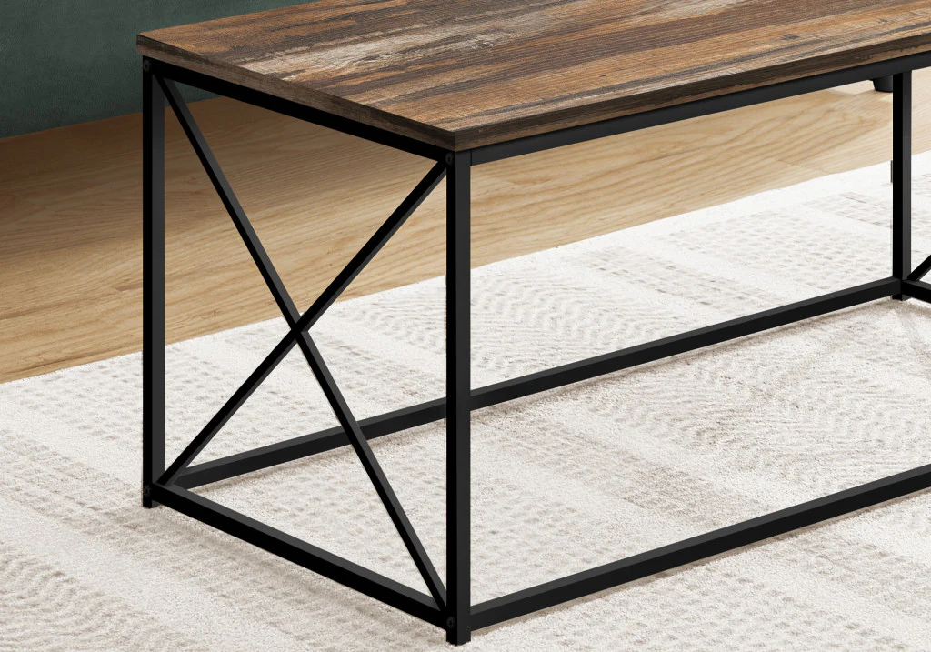 41" Brown Rectangular Coffee Table By Homeroots - Image 4