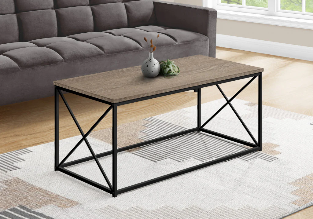 41" Dark Taupe Rectangular Coffee Table By Homeroots - Image 3