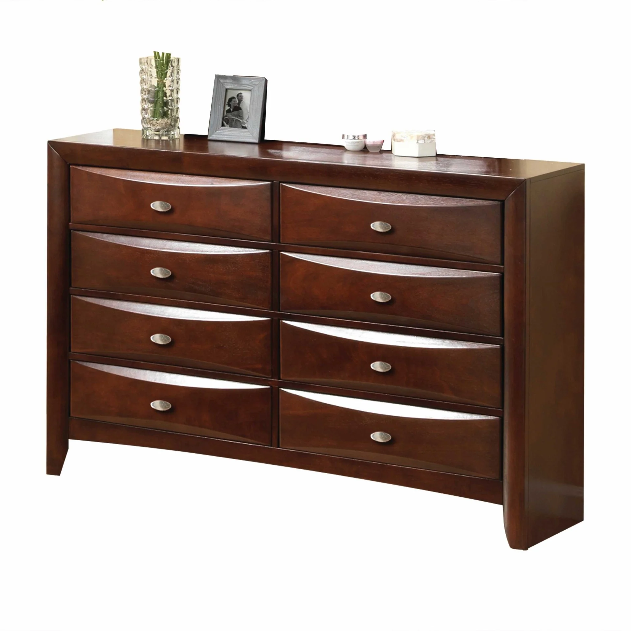 41' Espresso Wood Finish Dresser With 8 Drawers By Homeroots - Image 2