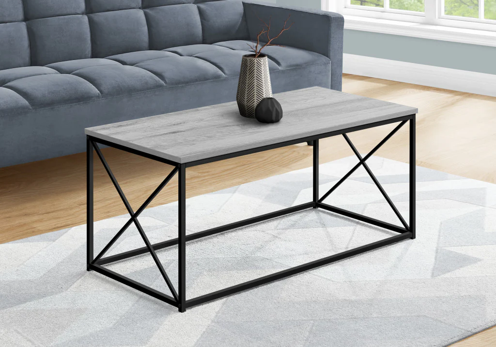 41" Grey Rectangular Coffee Table By Homeroots - Image 3