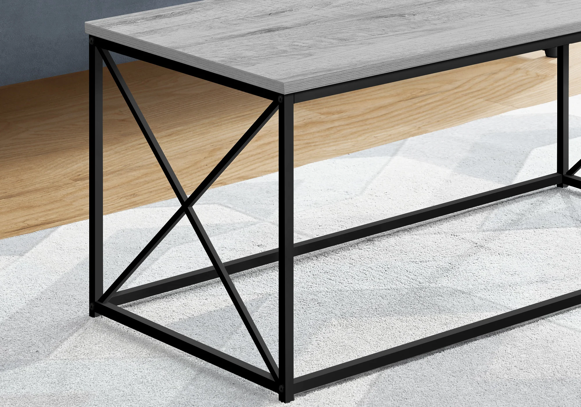 41" Grey Rectangular Coffee Table By Homeroots - Image 4