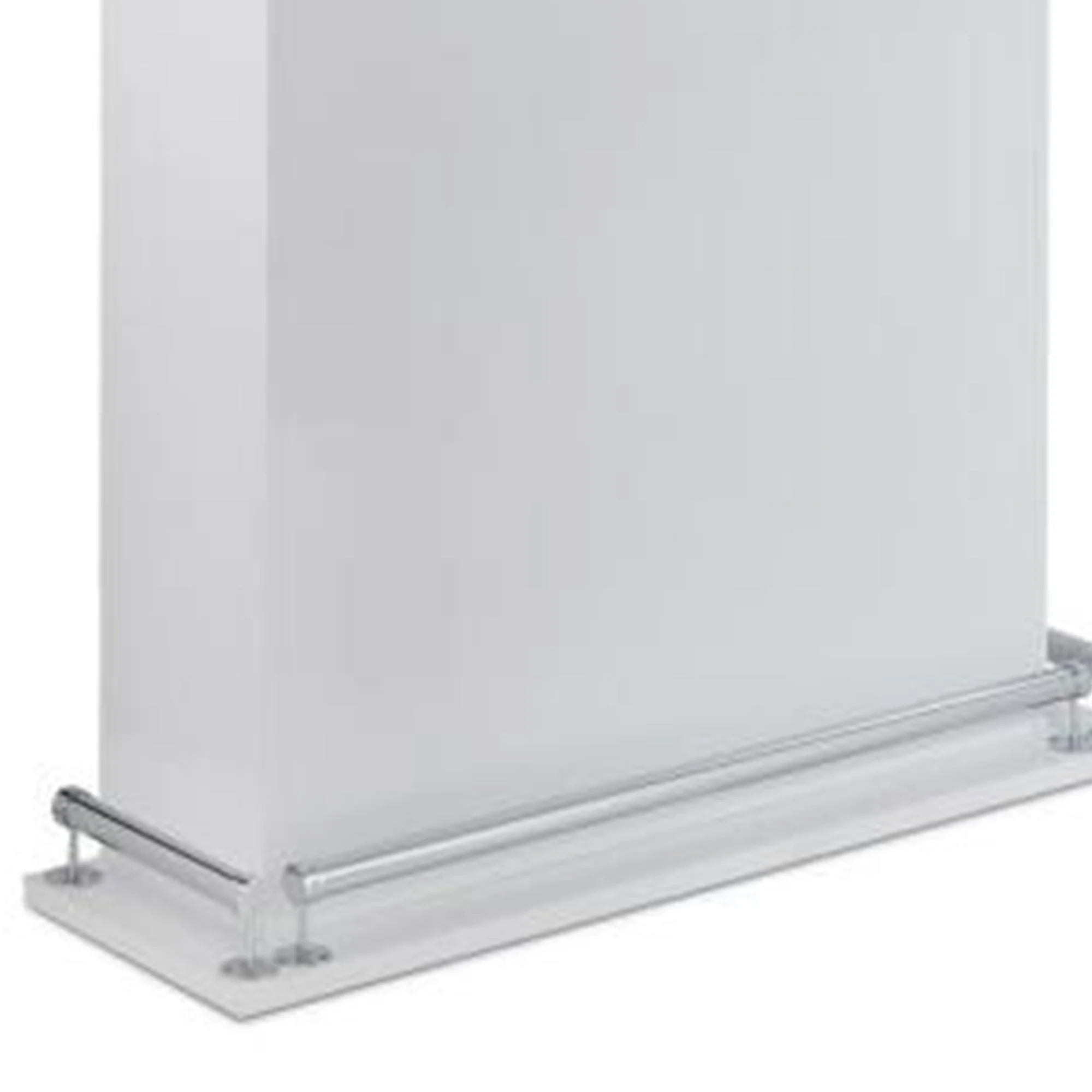 41 Inch Rectangular Wooden Bar Table with Storage, White By Benzara - Image 5