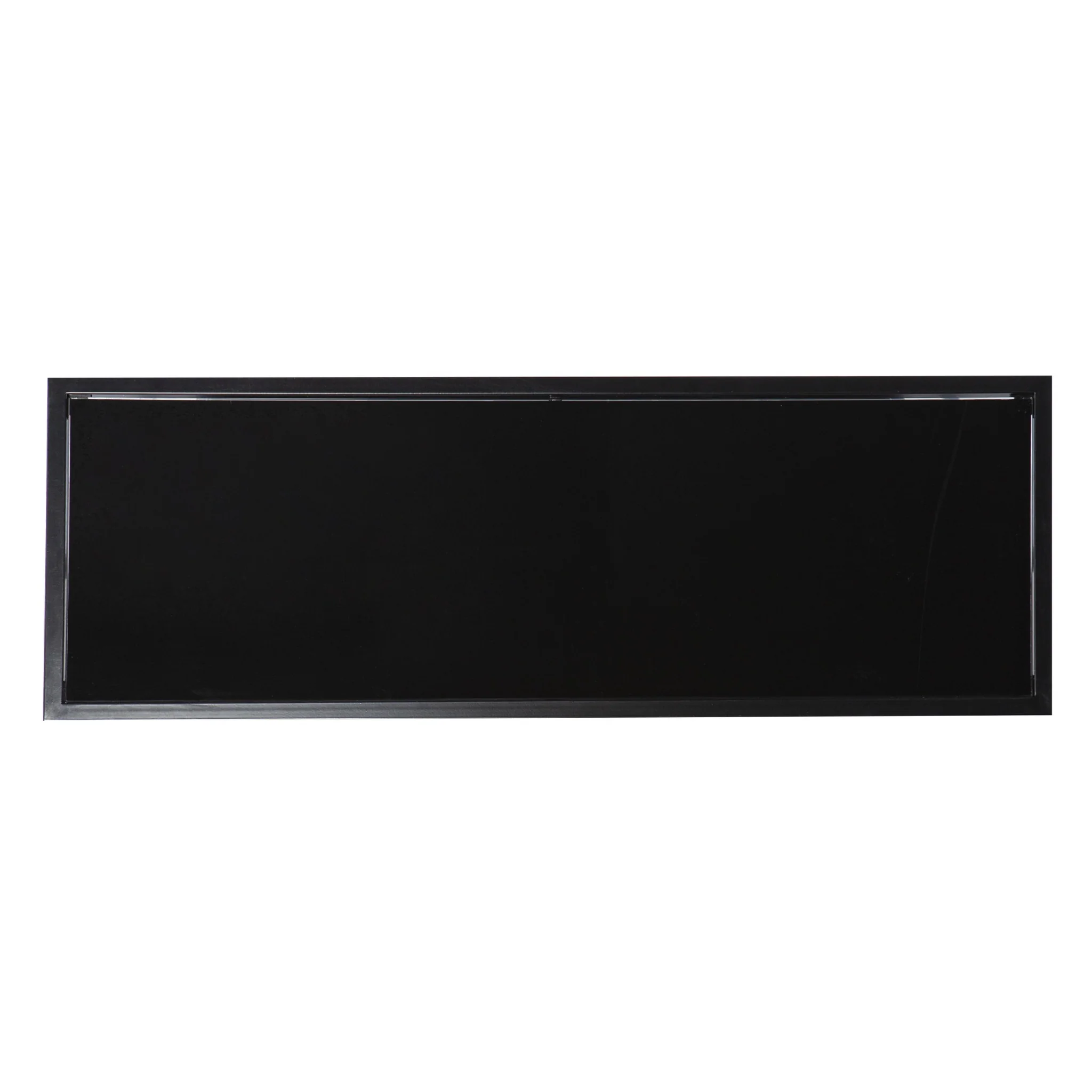 42" Black Glass Frame Console Table With Storage By Homeroots - Image 4