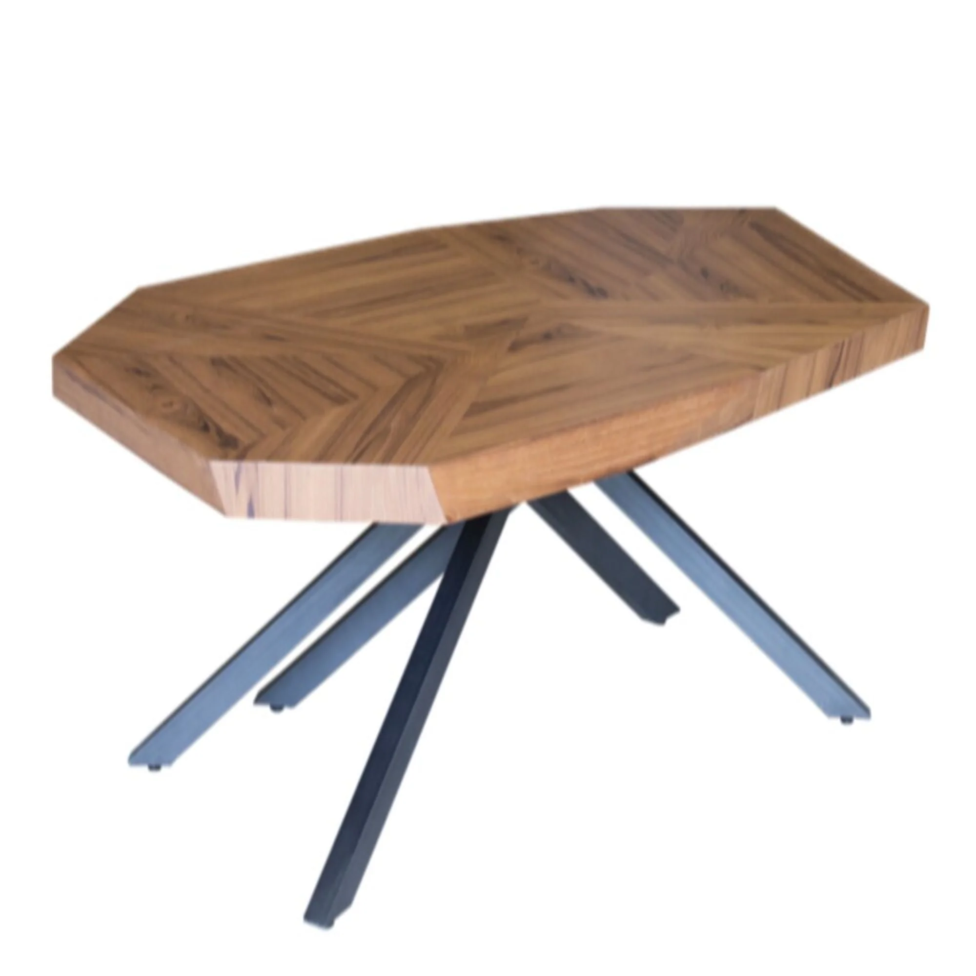 42" Brown And Dark Gray Free form Coffee Table By Homeroots - Image 2
