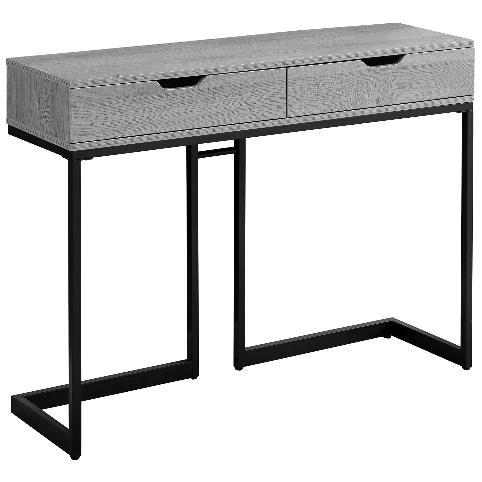 42" Gray And Black Frame Console Table By Homeroots - Image 2
