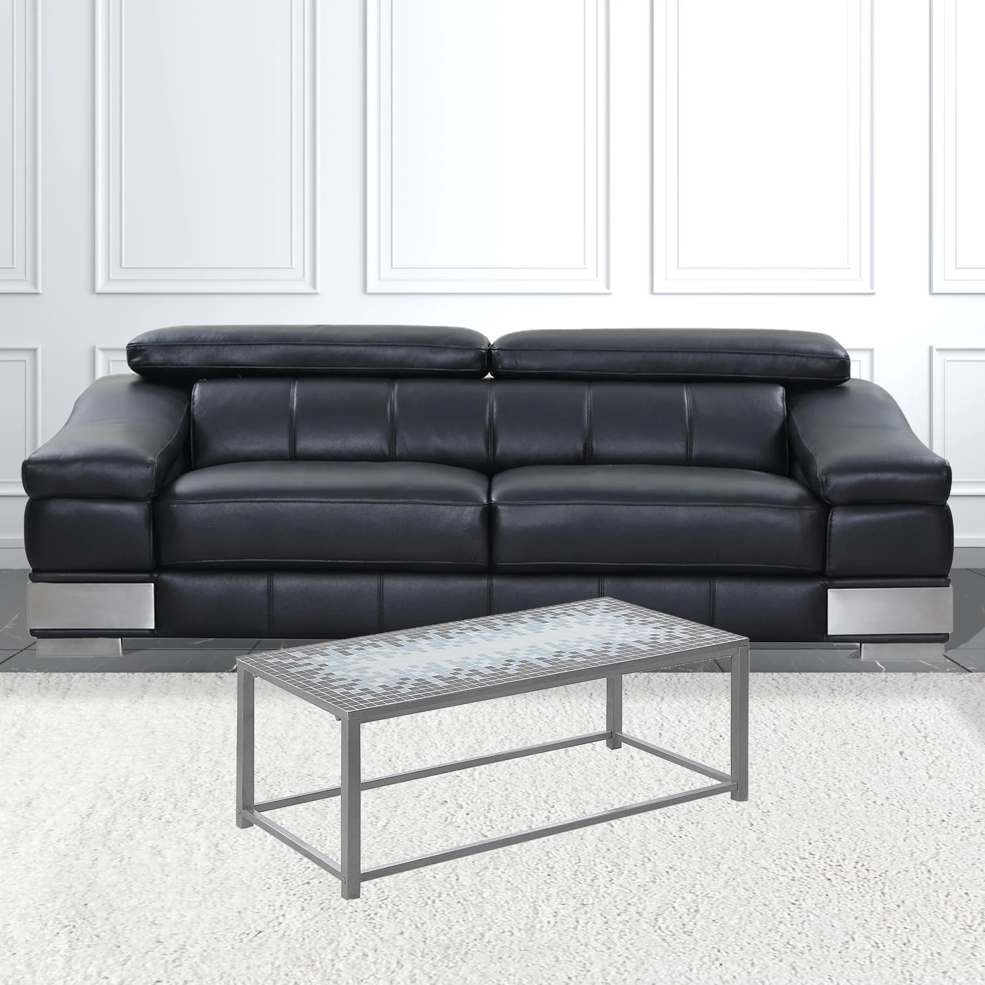 42" Grey Rectangular Coffee Table By Homeroots - Image 2