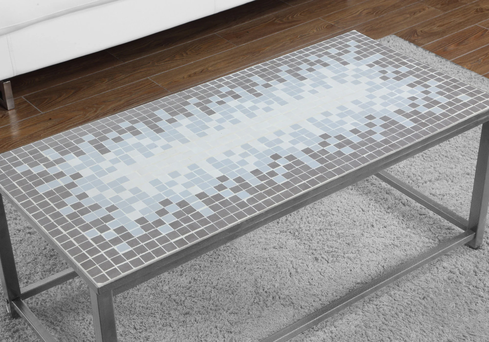42" Grey Rectangular Coffee Table By Homeroots - Image 3