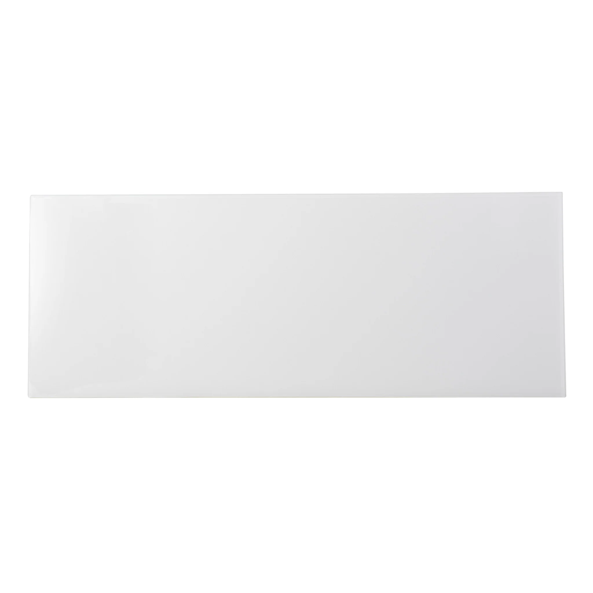 42" White and Black Glass Sled Console Table By Homeroots - Image 4