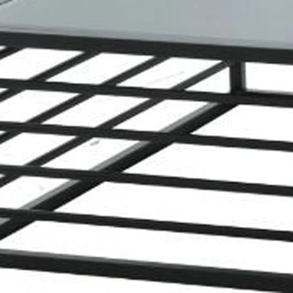 43" Black And Smoked Glass Square Coffee Table By Homeroots - Image 4