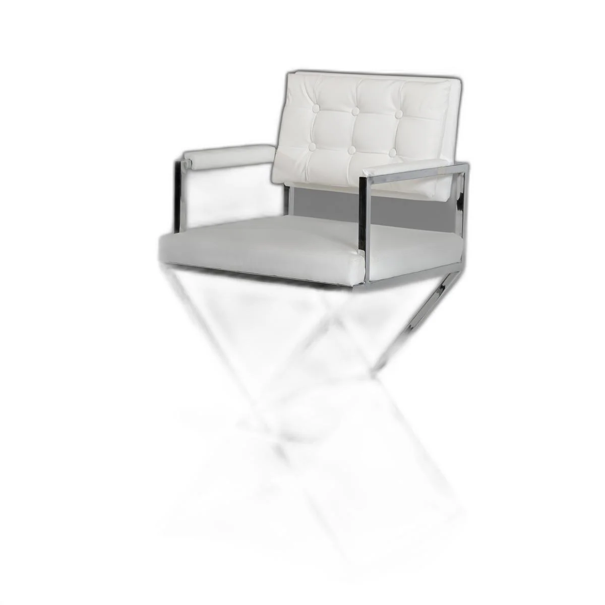 43' Black Leatherette And Steel Bar Stool By Homeroots - Image 7