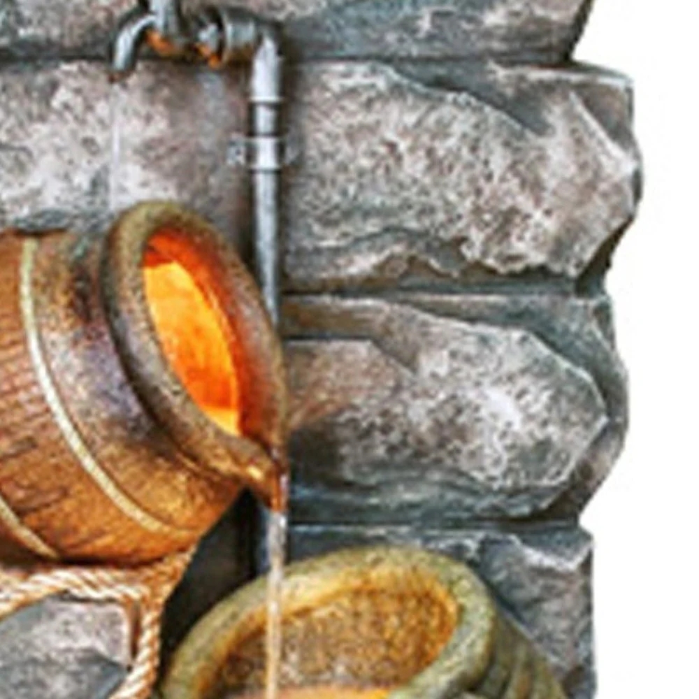 43" Brown/Orange Polyresin Sculpture By Homeroots - Image 4