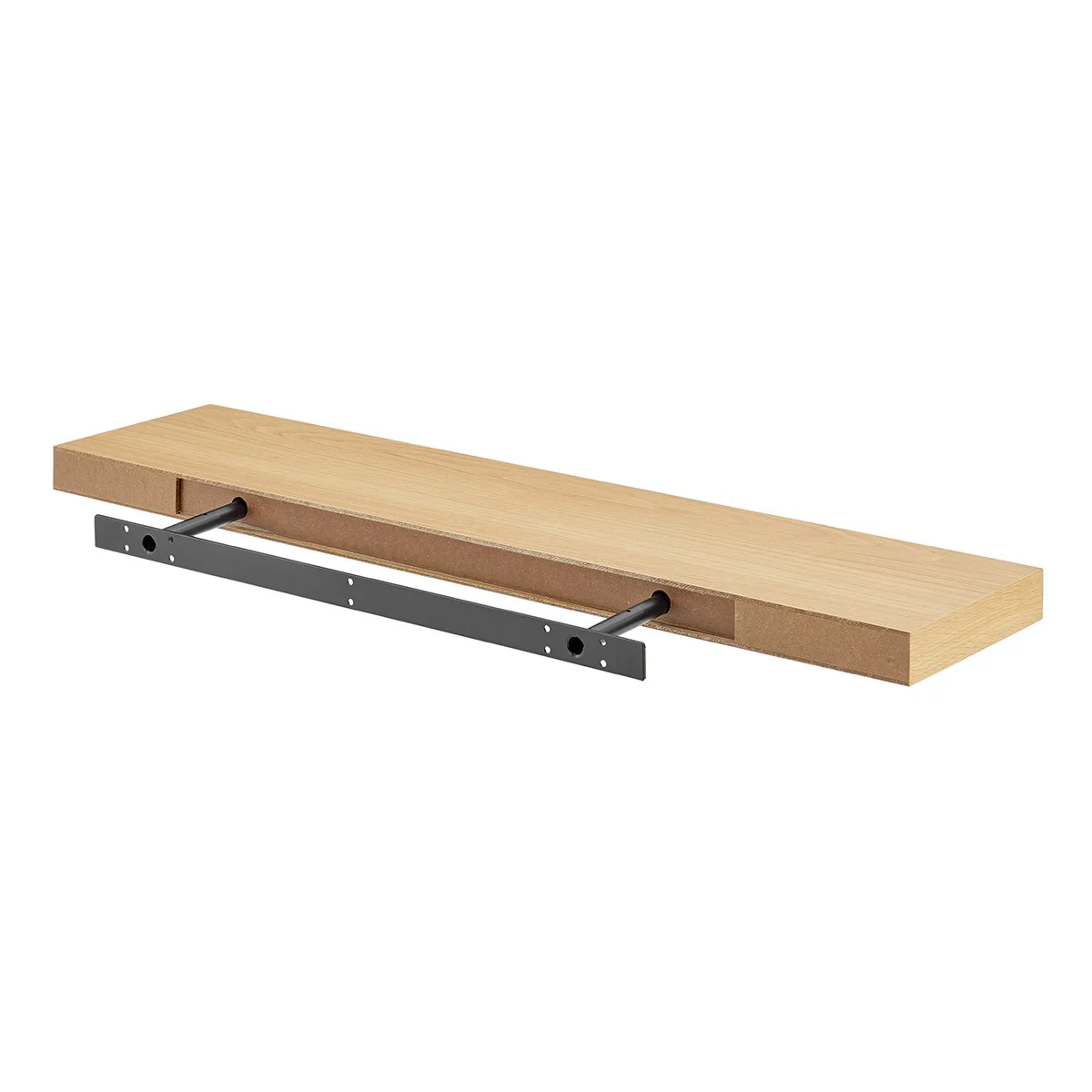 43" Dark Gray Whitewash Wooden Floating Shelf By Homeroots - Image 17