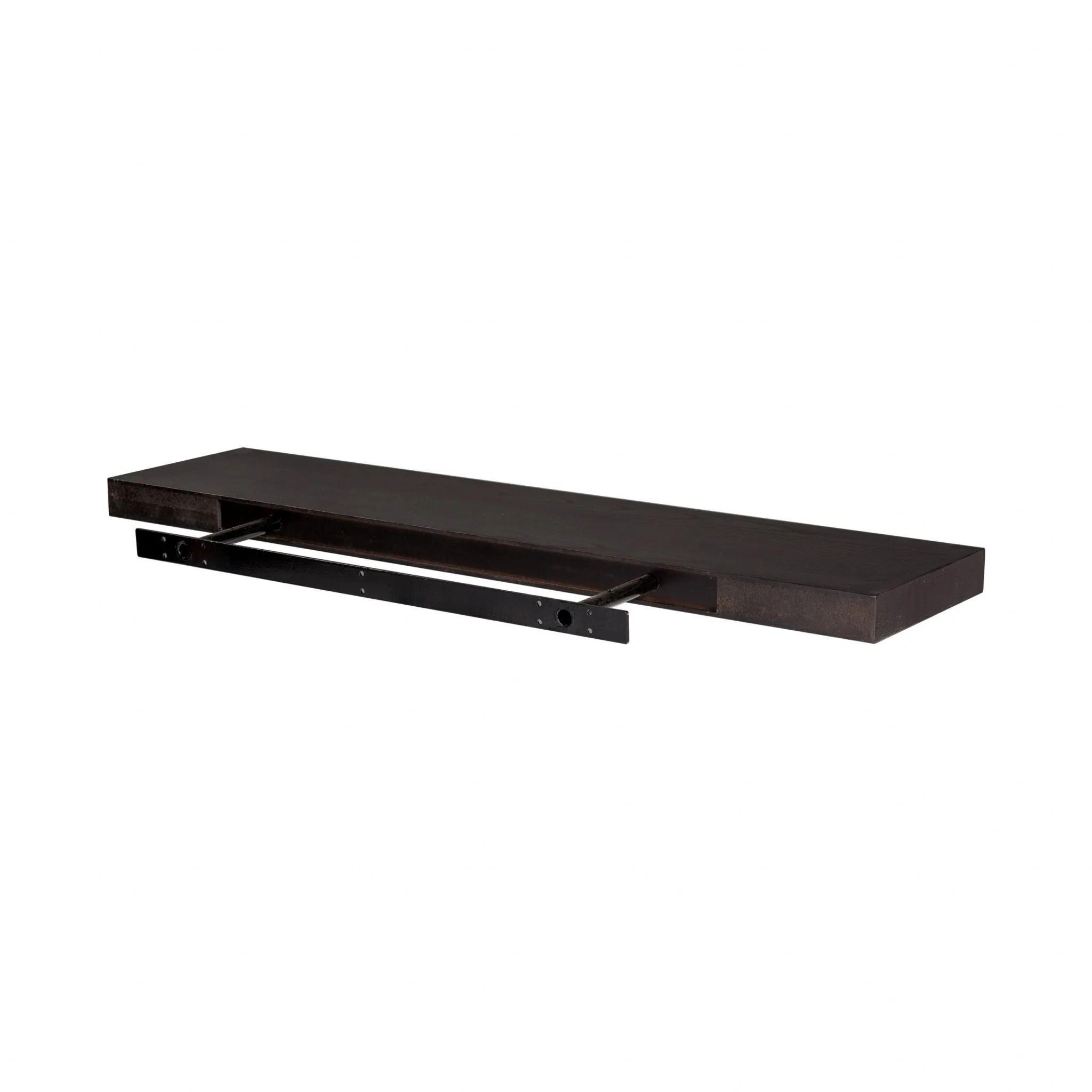 43" Dark Gray Whitewash Wooden Floating Shelf By Homeroots - Image 25