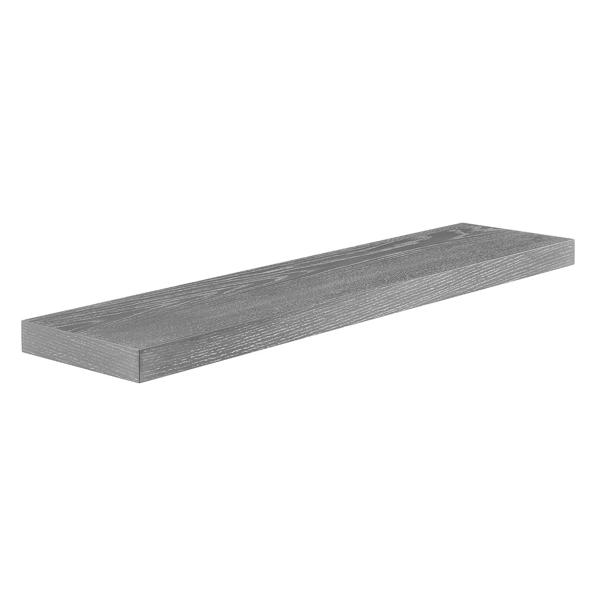 43" Dark Gray Whitewash Wooden Floating Shelf By Homeroots - Image 3