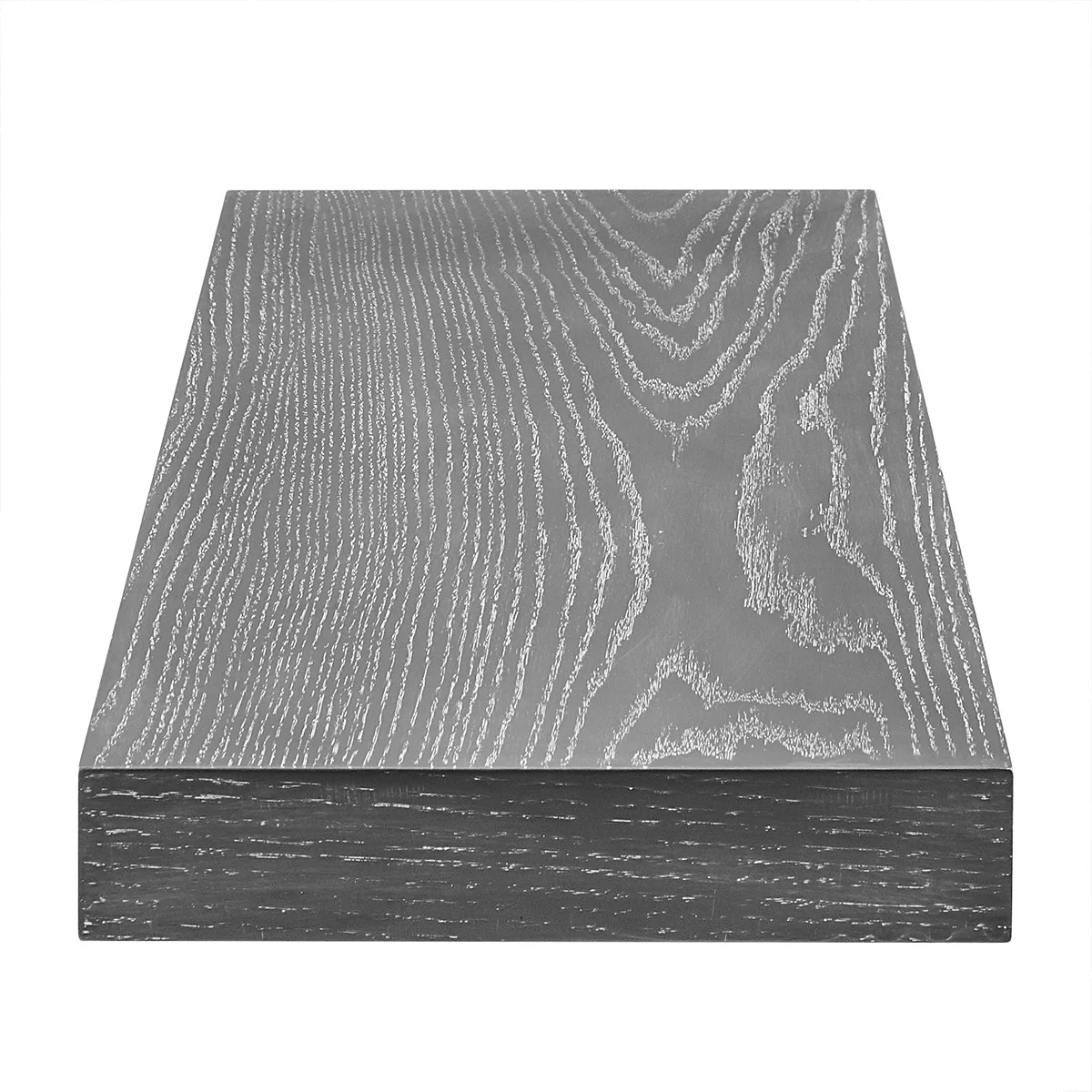 43" Dark Gray Whitewash Wooden Floating Shelf By Homeroots - Image 5