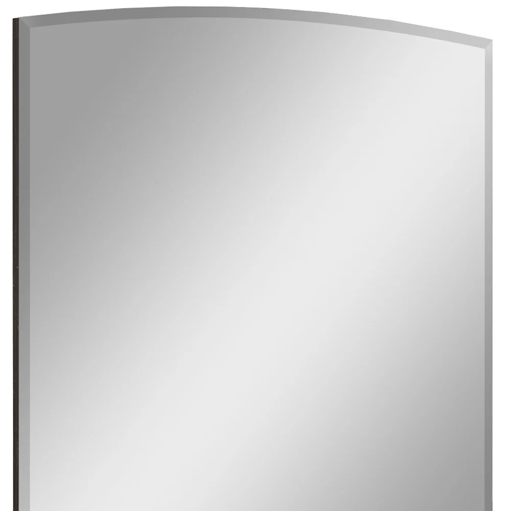 43" Exquisite Wenge High Gloss Mirror By Homeroots - Image 3