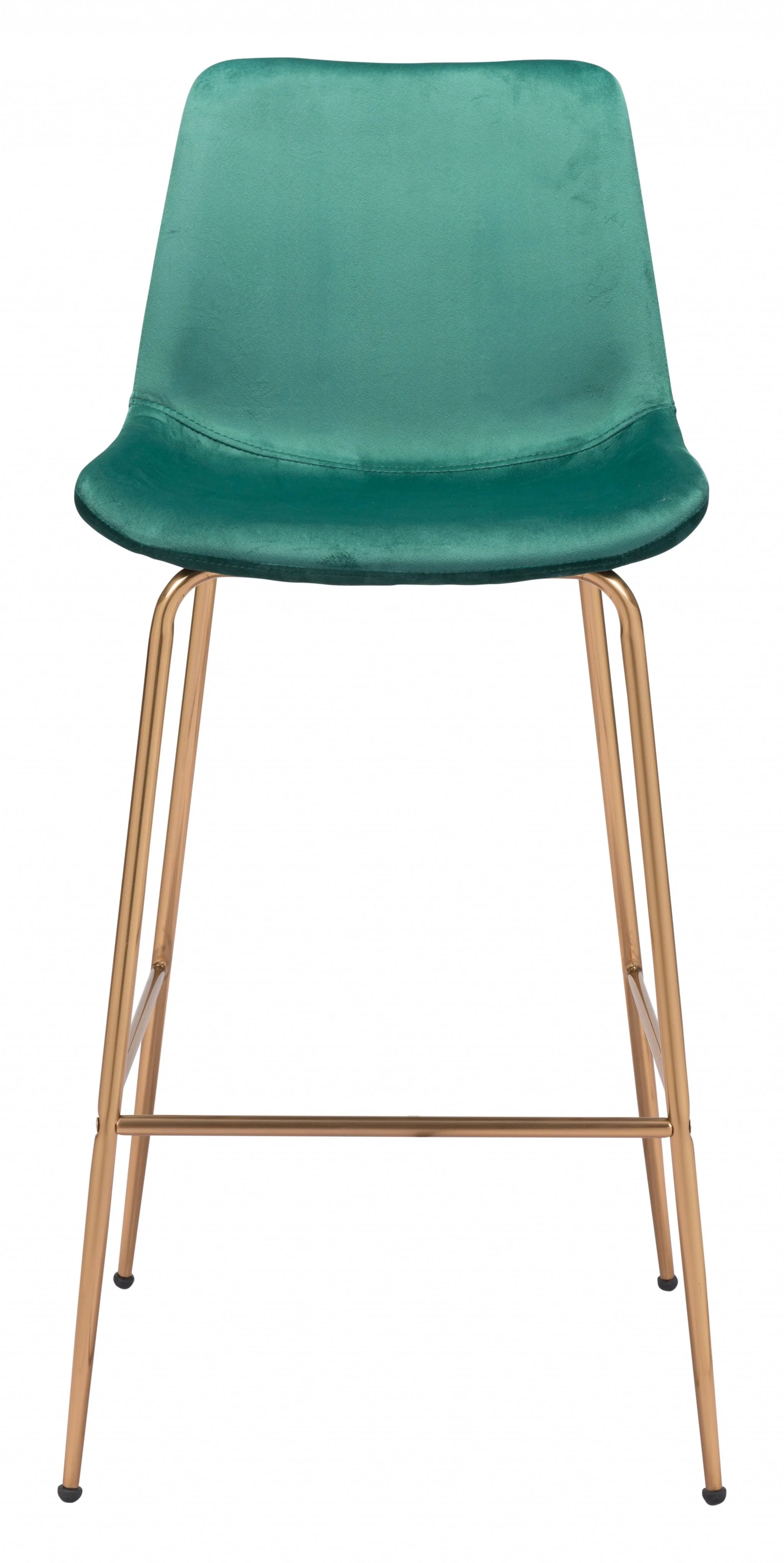 43" Green Steel Low Back Chair With Footrest By Homeroots - Image 4