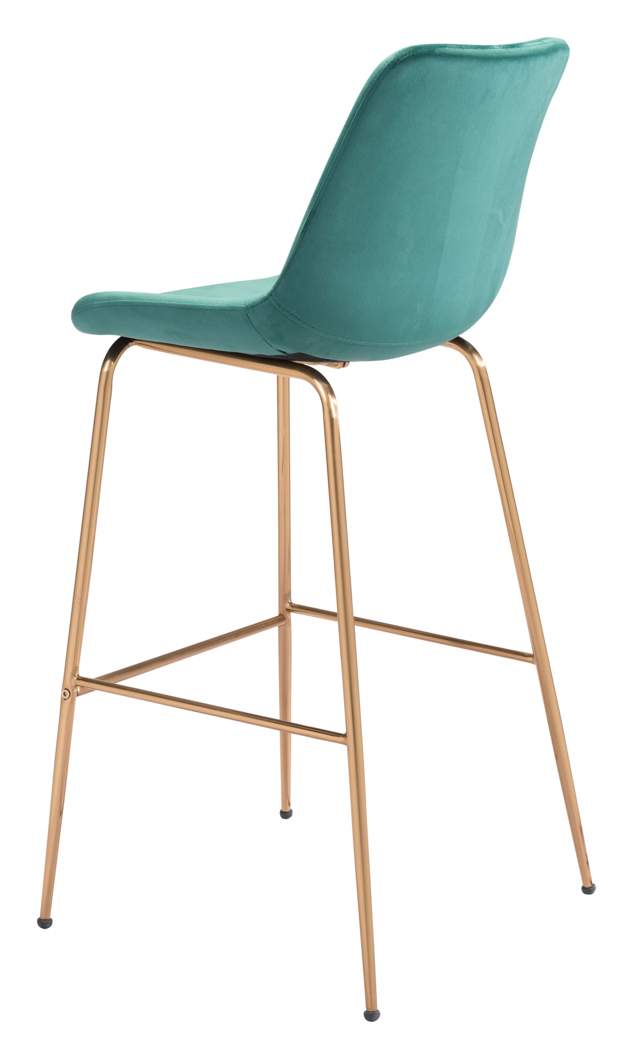 43" Green Steel Low Back Chair With Footrest By Homeroots - Image 6