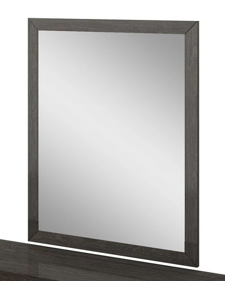43" Refined Grey High Gloss Mirror By Homeroots - Image 2