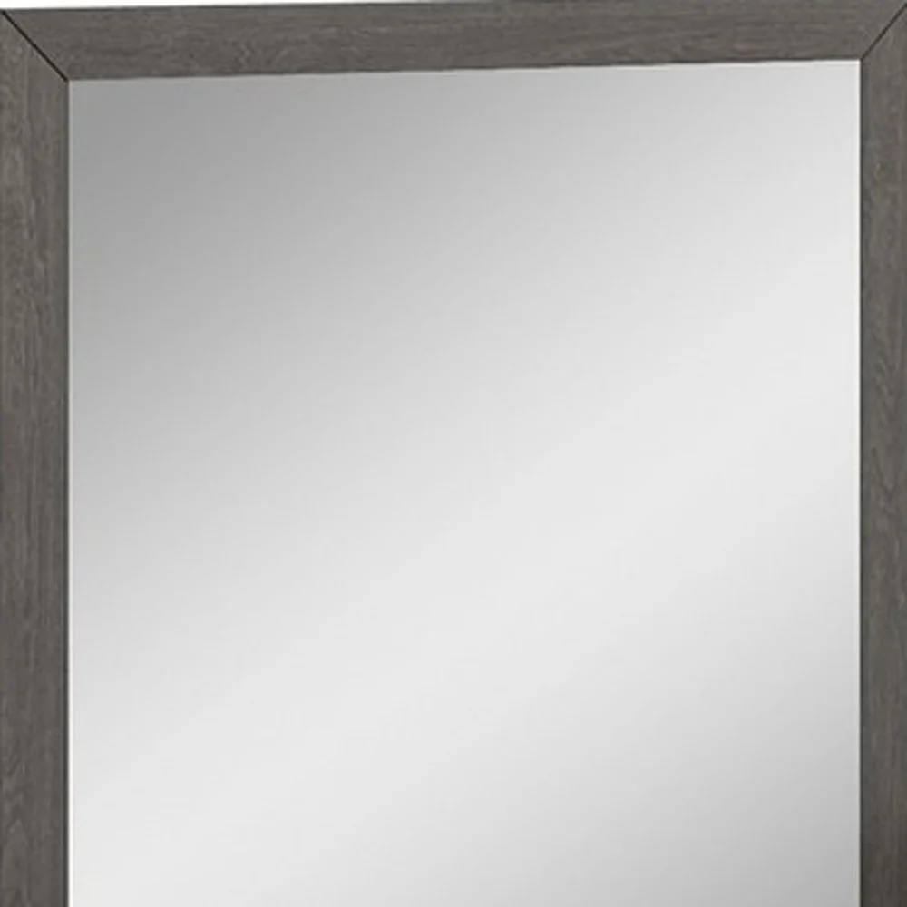 43" Refined Grey High Gloss Mirror By Homeroots - Image 3