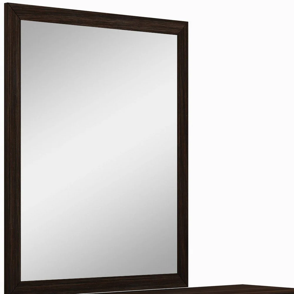43" Refined Grey High Gloss Mirror By Homeroots - Image 8