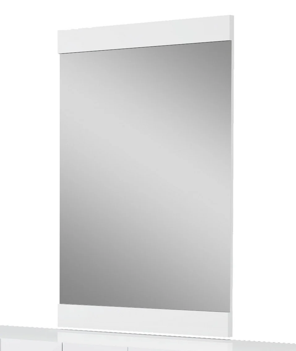 45" Superb White High Gloss Mirror By Homeroots - Image 4