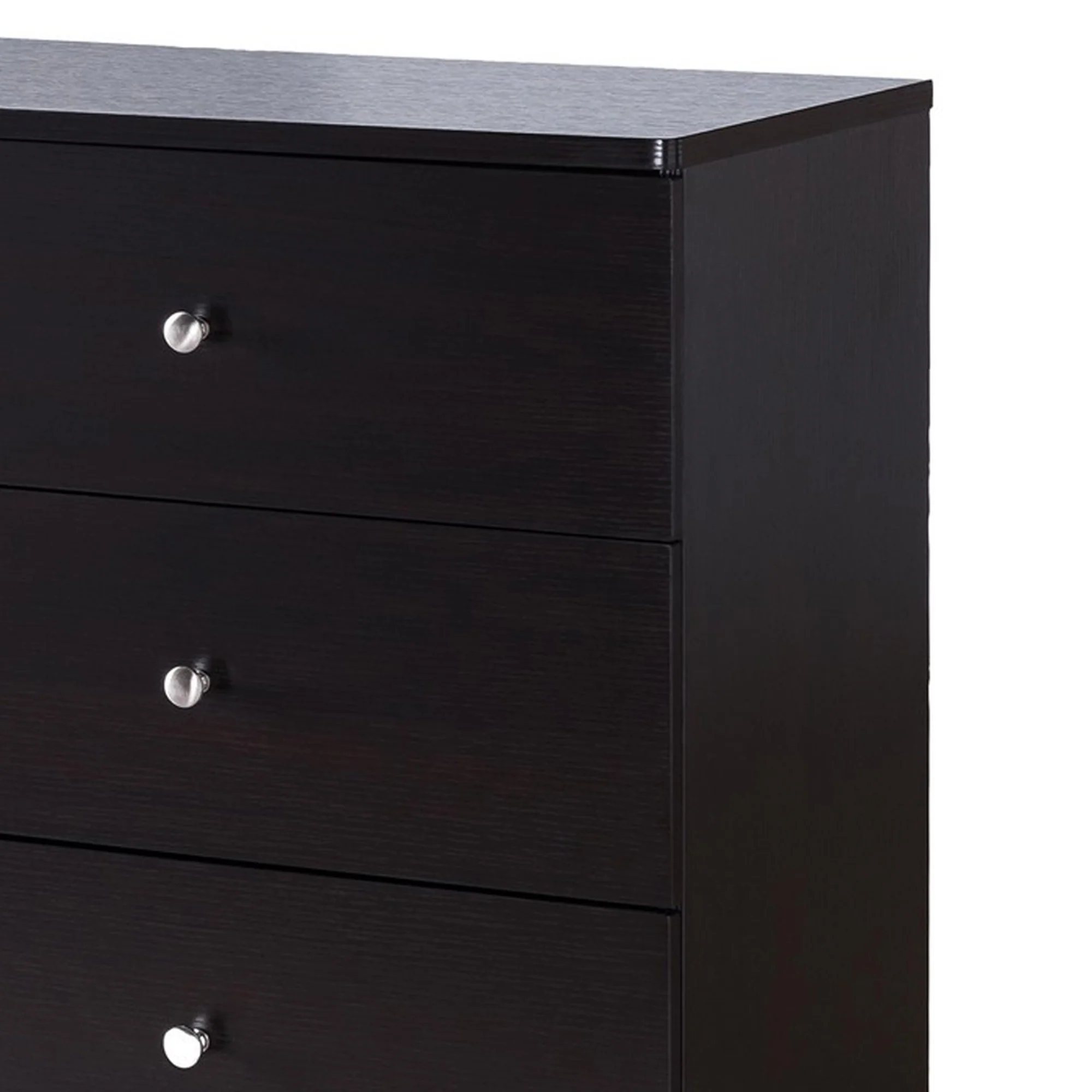 47.25 Inches 6 Drawer Dresser With Straight Legs Dark Brown By Benzara - Image 4