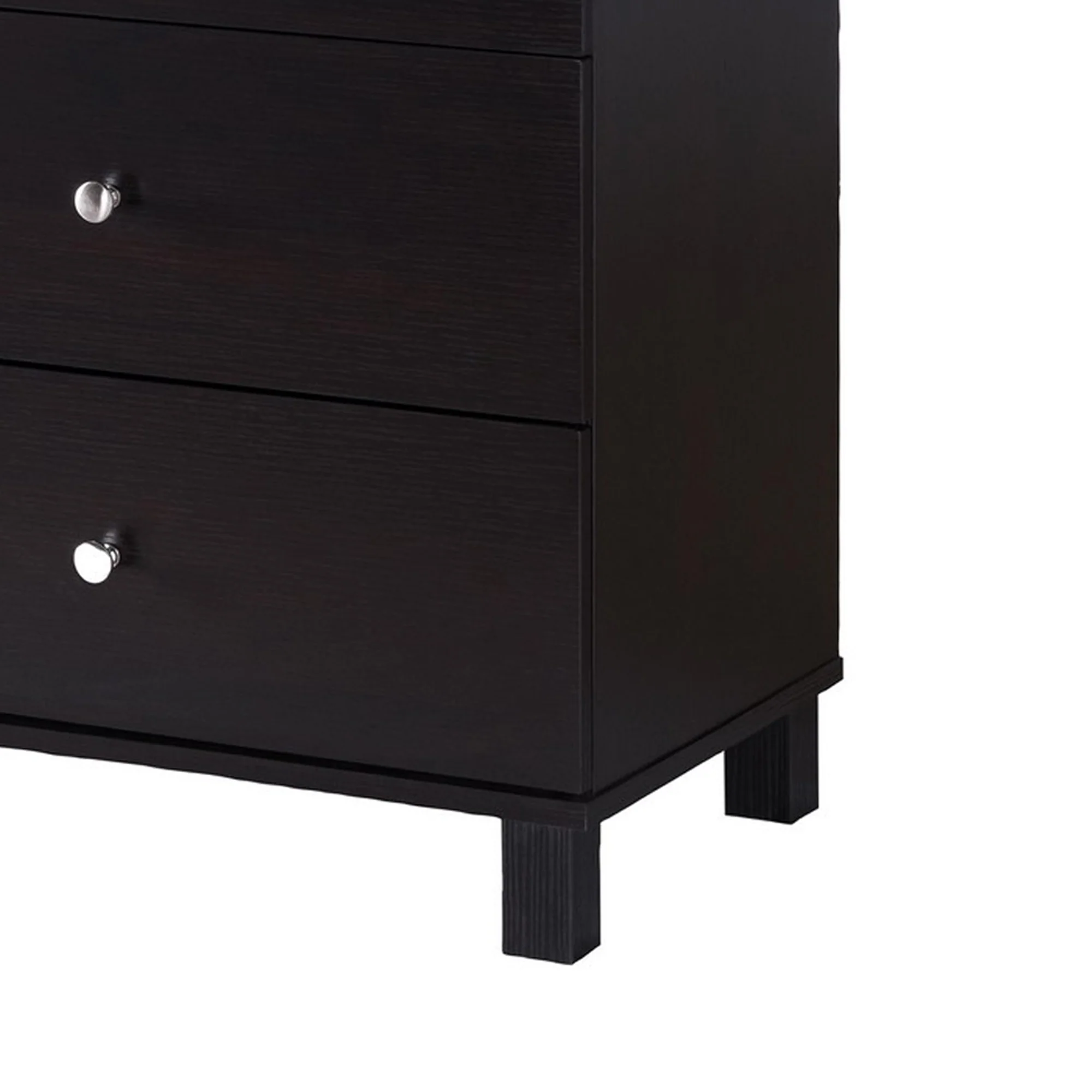 47.25 Inches 6 Drawer Dresser With Straight Legs Dark Brown By Benzara - Image 5