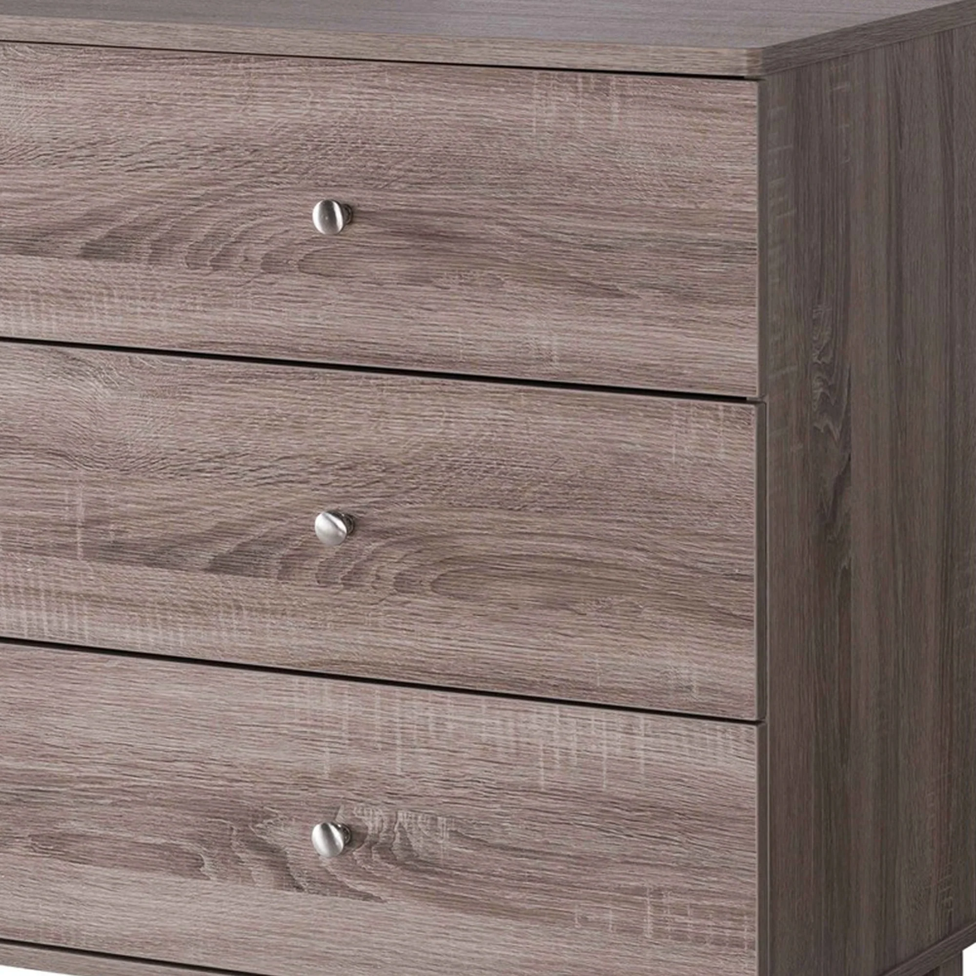 47.25 Inches 6 Drawer Dresser With Straight Legs Taupe Brown By Benzara - Image 4