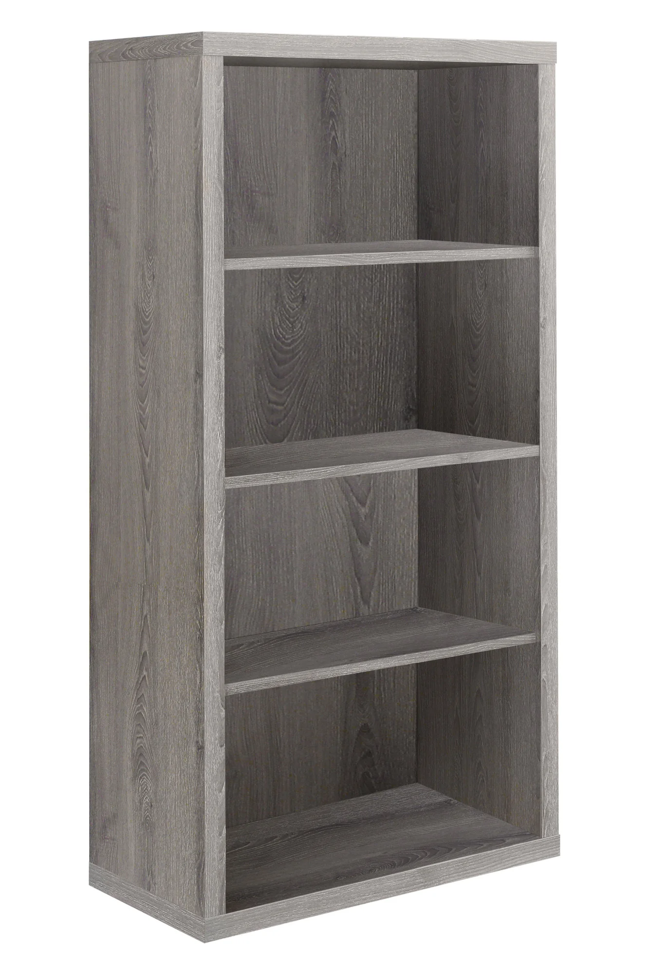 47.5" White Particle Board and MDF Bookshelf with Adjustable Shelves By Homeroots - Image 7