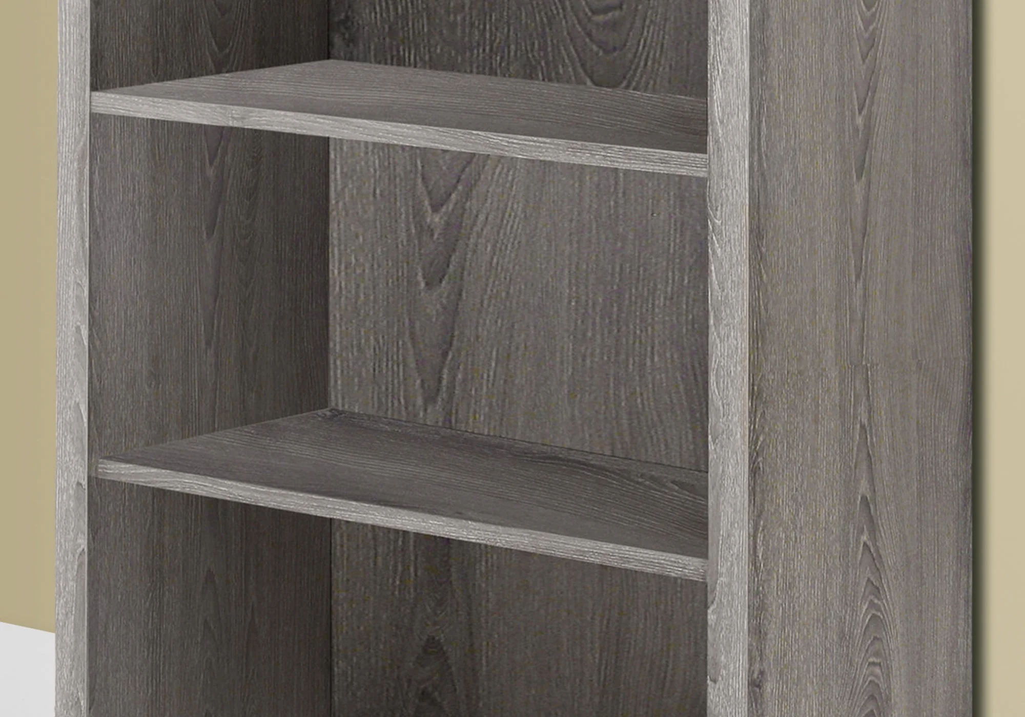47.5" White Particle Board and MDF Bookshelf with Adjustable Shelves By Homeroots - Image 8