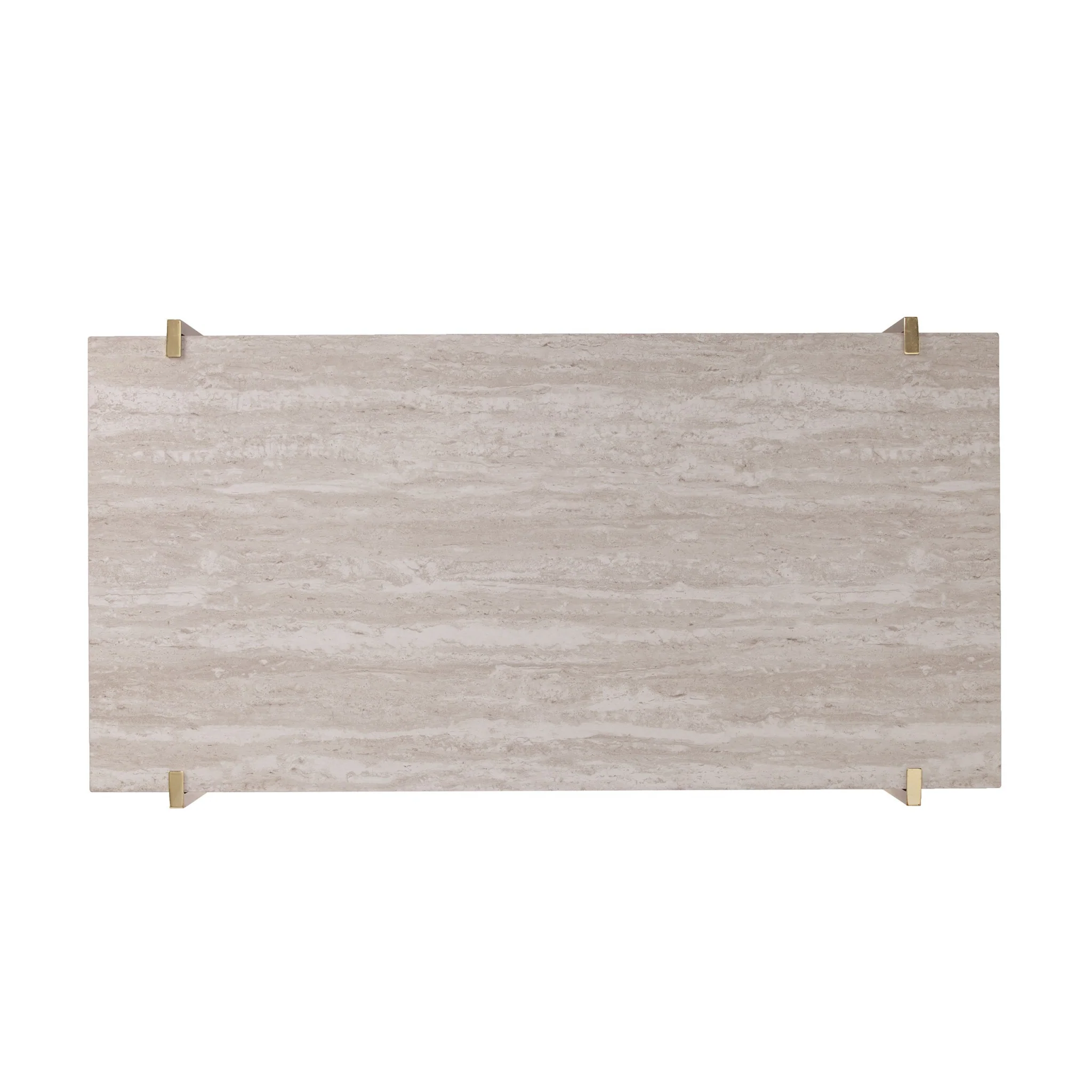 47" Brass Manufactured Wood And Metal Rectangular Coffee Table By Homeroots - Image 5