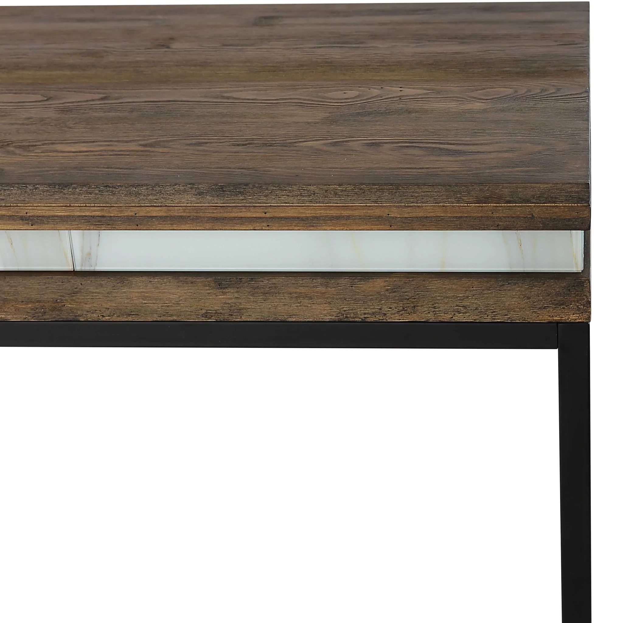 47" Brown and Black Frame Console Table By Homeroots - Image 8