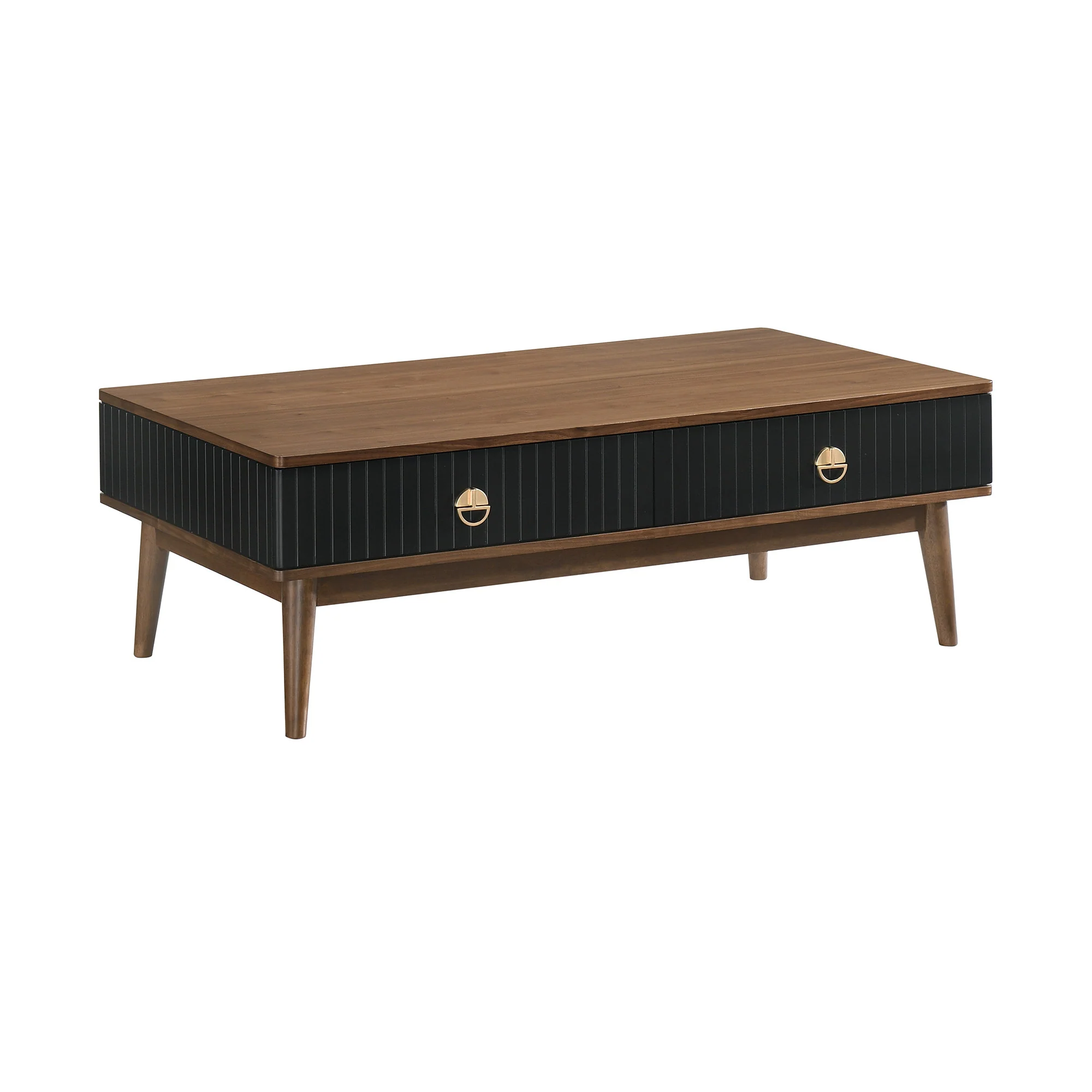 47" Brown Solid Wood Rectangular Coffee Table By Homeroots - Image 2